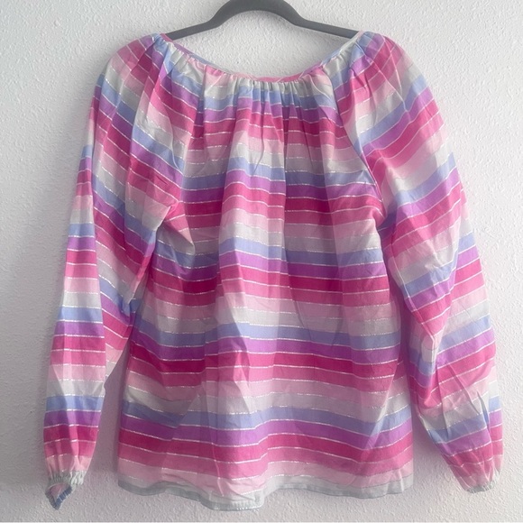 J. Crew Peasant top in metallic pastel stripe
Size M - Picture 6 of 9